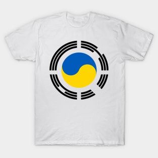 Korean Ukrainian Multinational Patriot Flag Series T-Shirt